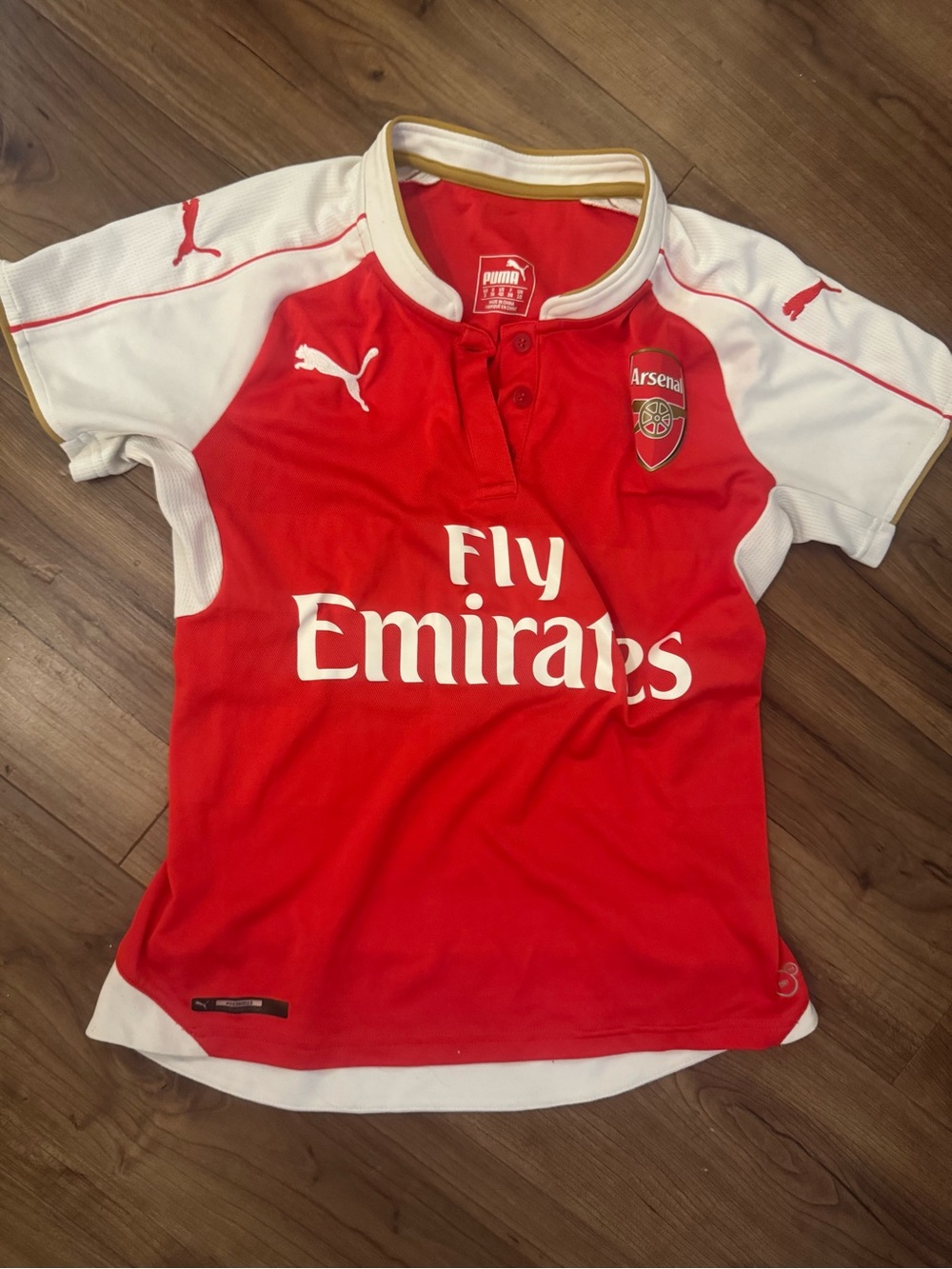 Puma Red and White Arsenal Football Jersey
